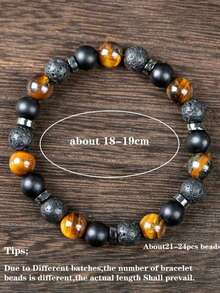 1 件磨砂月光石珠手链，女士灵气能量平衡夏季珠宝礼物，象征光明与希望、平静与祥和，“新的开始” - 天然石串珠手鍊 - 查看 5