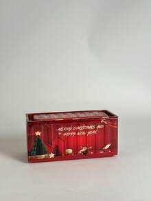 Mini cutie metalică de 11 cm, cadou de Crăciun pentru studenți, decorațiune de sărbători, recipient de depozitare - Verde inchis - Vizualizare 3