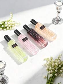 4PCSWomen's Perfume Gift Box Set, 4-Piece Series, Which Includes Encounter Pink Golden Bamboo Rhythm Beautiful Life. This 4-Piece Set Is The Perfect Gift, Providing A Long-Lasting Scent Suitable For A Date - Hương hoa - Xem 4