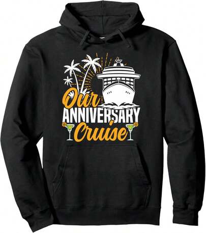 Cruise Ship Vacation Husband Wife Marriage Anniversary Our Pullover Hoodie