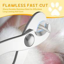1 Set Professional Pet Nail Clippers Kit, Includes Stainless Steel Nail Clipper And Nail Grinder - Safety Guard, Dual Hole Pet Nail Clippers, Suitable For Cats & Dogs, Cat Nail Clippers, Ergonomic Design, Durable Structure, Pet Nail Care - Multicolor - View 5