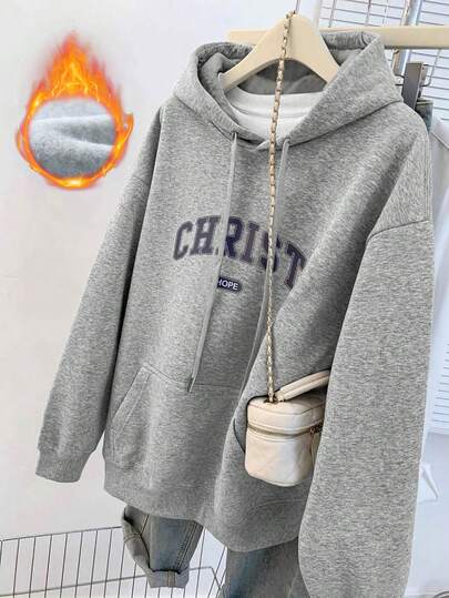 sweat-shirt à capuche à la mode pour femme, imprimé, tissu doux et confortable, lavable en machine, pull décontracté pour l'automne/hiver, style streetwear ample, design à la mode, indispensable pour l'automne/hiver, sweat-shirt à capuche confortable Vêtements de sport à capuche Coupe confortable