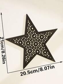 1件/8件/9件/17件装黑色新月壁挂装饰，星月灯笼摆件，木质波西米亚风墙饰，波西米亚家居装饰，适用于客厅和卧室，营造神秘氛围，简约装饰，家居及派对装饰，节日装饰 - 彩色 - 查看 9