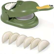 1pc Easy-Turn Dumpling Maker - 2-In-1 Dough Press And Wrapper Mold, With Ergonomic Handle, Quick And Accurate, No Power Needed, Essential Kitchen Tool For Making Perfect Dumplings, Dumpling Maker | Funny Kitchen Gadget | Ergonomic Design, Dumpling Making Tool [Handle Color Random] - Multicolor - View 11