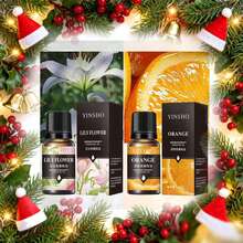 香薰精油套装，水溶性香薰精油，10毫升精油，17种香型，适用于卧室、客厅、香薰蜡烛、扩香器、加湿器，情人节礼物