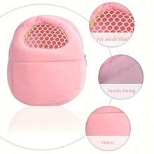 Small Pet Travel Backpack, Panoramic Window View, Breathable & Comfortable, Warm Sleeping Bag Design Suitable For Rabbits, Hamsters, Hedgehogs, Outdoor Travel Tote