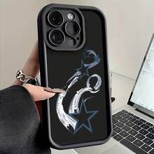 17, 16, 15, 14, 13, 12, 11 Plus Pro Max Phone Case, Celestial Starry Sky Theme, With Meteor.Indulge In The Allure Of The Night Sky And The Wonders Of Cosmic Phenomena.It's An Ideal Gift For Inspiring Ideas.Drop-Resistant,Gifts - màu đen - Xem 2