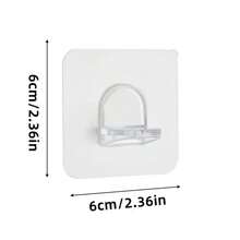 Adhesive Hooks Wardrobe Partition Bracket, No Drill Needed Shelf Bracket, Triangle Bracket, Straight Angle Bracket, Seamless Hooks - Multicolor - View 3