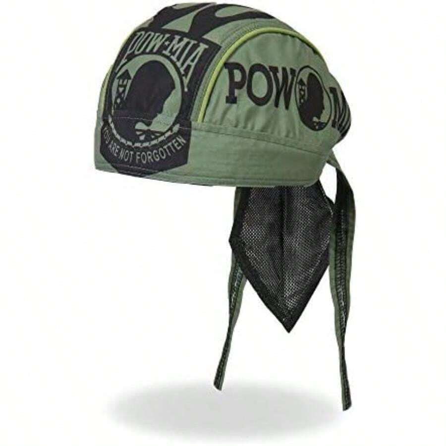 Hot Leathers - Pañuelo para la cabeza, , Una talla se ajusta a la mayoría(POW Verde(Military Green)) - Multicolor - Ver 1