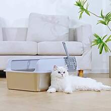 Cat Litter Box - 灰色 - 查看 5