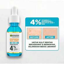 Garnie r Express Aclara Sérum Anti-imperfecciones con Ácido Salicílico y Vitamina C, 30ml. Ideal para pielcontendencia al acné y piel sensible, -44% imperfecciones y eficacia antimanchas. - Azul - Ver 3