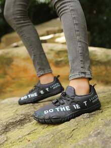 男士休闲系带训练鞋 - 轻便运动鞋，适合徒步、沙滩、健身房等场合，外观时尚，户外休闲鞋 - 黑色 - 查看 9