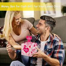 1pc/12pcs/24pcs/1set Valentine's Day Heart Bracelet & Valentine's Day Pull Coin Gift Box Surprise Set - Multicolor - View 7