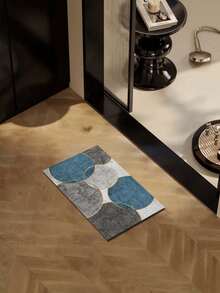 奢华风格拼布图案室内地毯，仿羊毛材质地毯，适用于客厅、沙发、卧室、床边防滑垫、餐厅、厨房、办公室椅垫、入口垫、户外野餐毯、露营垫 - 深灰色 - 查看 21