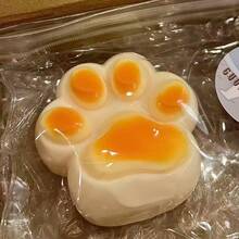 1 pieza - Juguete de apretón de pata de gato gigante - Juguete de pata de gato de silicona con textura de uva, rebote lento, duradero, aliviador de estrés, adecuado para todas las edades, perfecto como regalo de vacaciones/cumpleaños para adultos, presente o juguete (color aleatorio)