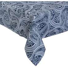 DII Colección de Mesa para Exteriores, Resistente a Las Manchas y Agua, 60 x 84 Pulgadas con Cremallera, Cachemira Azul(213.4 x 152.4 cm (Rectangular)) - Multicolor - Ver 2