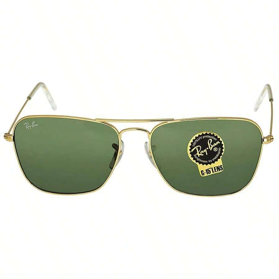 Ray-Ban Green Classic G-15 Square Unisex Sunglasses RB3136 001 58 | | Men Sunglasses - Verde - Ver 1
