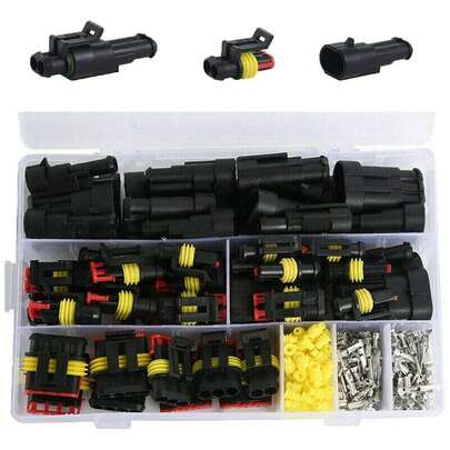 Kit com 352 terminais de conexão de fios à prova d'água - Conectores elétricos para automóveis, motocicletas, caminhões e embarcações