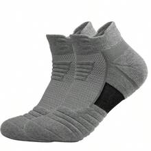 3 Pairs Unisex Thick Cushioned Sports Socks, Shock-Absorbing And Comfortable, Suitable For All Seasons - Multicolor - View 7