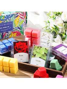 1pc/8pcs Set Scented Candles, Fragrance Wax Melts, Soy Wax Candles, (3oz) Assorted Candle Warmer/Wax Melts - Lavender, Vanilla, Apple, Coffee, Magnolia, Jasmine, Autumn/Winter Fragrance Wax, Natural Wax Melts, Indoor Scented Soy Wax Melts, Candle/Essential Oil Warmer, Wax Melts, Women Scented Gift Set - Multicolor - View 2