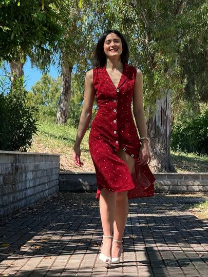 Chic Sleeveless Cropped Shirt Dress For Women Elegant Woven Fabric With Button Details