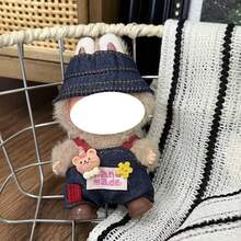 【仅服装】4.0 FOR LABUBU 时尚连帽卫衣和鞋子套装，4.0 迷你 FOR LABUBU 釉面娃娃，FORBUBU 休闲百搭背带裤和鞋子套装 FOR LABUBU（不含娃娃） - 彩色 - 查看 3