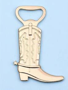Metal Boot Shaped Bottle Opener, Creative Bar Tool, Western Theme Party Favor Set, Wedding Guest Gift & Decor, Holiday Gift, Baby Shower Gift, Valentine's Day Gift, Birthday Party Gift, Kitchen & Bar Accessory - Multicolor - View 5
