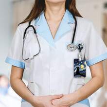 1 Conjunto (Clipe de Crachá + Porta-Cartão + Cordão) Cordão Preto de Gato Preto para Crachás de Identificação, Carretel de Crachá de Enfermeira Retrátil, Cordão Destacável Fofo com Clipe de Mosquetão Giratório a 360°, Porta-Cartão de Identificação Vertical, Adequado para Professores, Estudantes, Médicos, Enfermeiras, Homens, Mulheres, Presentes de Uso Diário no Escritório - Gato Preto Estrelado