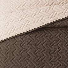 Elegant Comfort 3pcs Majestic Quilt Set Bedspreads, Ultra-Soft Comfortable Bedspread With 2 Pillow Shams Bedding, Machine Washable, Quilted Reversible Bedspread Coverlet Set, Full/Queen, King/California King And Twin/Twin XL Size Bed For All Seasons, Christmas Decorations Gifts, Cozy Winter Styles, Holiday Décor - 巧克力/奶油 - 查看 7