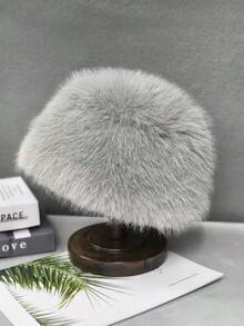 新款时尚个性化高品质男女通用仿毛耳罩帽子，秋冬日式大头围加厚保暖防风渔夫帽，讨人喜欢