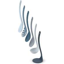 Joseph Joseph Nest Utensils Compact Stacking Kitchen Tool Set With Magnetic Storage Stand Nylon 5piece EditionsSky Blue: Ideal For Small Kitchens And Efficient Cooking Spaces Features SpaceSaving Design And Secure Magnetic Hold For Easy Access And Organization - 藍色 - 查看 2