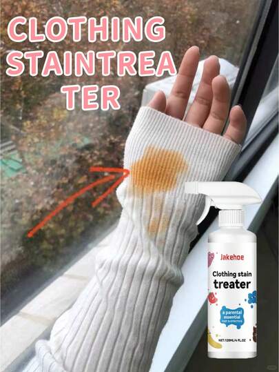 jakehoe Clothing Stain Remover Spray, Penetrating Agent To Remove Stubborn Stains, Grease, Oil Marks On Clothes, Dry Cleaning Agent