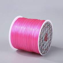 50米彩色扁平弹力线，0.8毫米手链绳，串珠线，用于珠宝制作，水晶DIY弹力绳，项链及各种DIY珠宝 - 彩色 - 查看 22