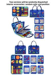 Busy Board , Sensory Activity Board For Fine Motor Skills, Sensory Board Toys, Educational Preschool Toys For Girls Boys Gift, Preschool Learning Activities Book Airplane Travel Essential Toys