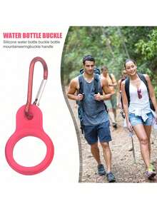 2/4/6/8/10件隨機顏色高品質水瓶夾，便攜式登山夾，露營登山工具，簡易水瓶夾，橡膠夾，運動水瓶夾，矽膠礦泉水瓶套，戶外登山夾，耐用方便，適合戶外登山露營 - 彩色 - 查看 8