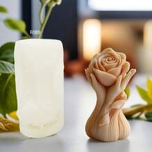 DIY handgehaltene Rose Silikon Kerzengießform - hitzebeständig, leicht zu entformen, geeignet für duftende Wachse und dekorative Gipshandwerke - ideales Geschenk für Feiertage