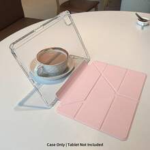 适用于 Redmi Pad2 11 英寸（2025 款）平板电脑的保护套，时尚智能 Y 型折叠支架，高透明亚克力背板，可定制 DIY，优质 PU 皮革，具备自动休眠/唤醒保护功能；兼容 Redmi Pad SE 11 英寸（2023 款）/ 兼容小米 Pad 7 11.2 英寸平板电脑的保护套；兼容华为 Matepad SE 11 英寸（2024 款）/ Matepad 11.5 S 平板电脑的保护套 - 高透亞克力 - 查看 9