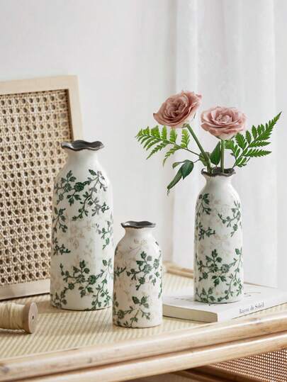 1pc made Vintage Crackle Glaze, Rustic Farmho Bloemen Arrangement, ated Ice Patterns, Bohemian Home Groen Pattern, Living Room ation, Display, Dried/Fresh Flower Arrangement Art, Holiday The Best Choice ing.