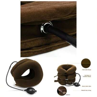 Cervical Neck Traction Device Inflatable Neck Stretcher, Chronic Neck And Shoulder Traction Spine Alignment