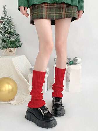 1 Pair 40cm Thin Cozy Leg Warmers Leg Warmers, Non-Slip Slouch Cozy Leg Warmers Suitable For Daily Life