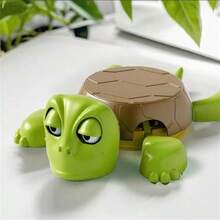Creative Turtle Coaster, Funny Desktop Decor, Amusing Squeeze Bulging Eyes Coaster, Novelty Coaster For Party, Colorful Green Plastic Turtle Themed Decor For Home, Office, Gag Gift - Multicolor - View 15