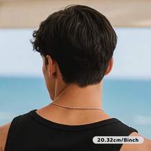 男士短款黑色假发，无需胶水，耐热，易于佩戴，高品质角色扮演万圣节假发