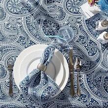 DII Colección de Mesa para Exteriores, Resistente a Las Manchas y Agua, 60 x 84 Pulgadas con Cremallera, Cachemira Azul(213.4 x 152.4 cm (Rectangular)) - Multicolor - Ver 4
