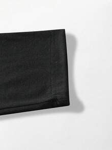 加大码男士圆领长袖T恤 - 白色 - 查看 4