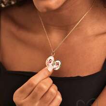 Dây chuyền mặt trái tim khắc ảnh và văn bản tùy chỉnh, Mặt dây chuyền trái tim có ảnh cá nhân hóa, Quà tặng ngày lễ tình nhân tùy chỉnh, Quà tặng sinh nhật, Dây chuyền quà tặng mẹ, Trang sức có ảnh của bạn - Kiểu 3 - Xem 5