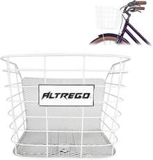 Piago Canasta Canastilla para Bicicleta Acero R24 Incluye Soportes - R24 Blanca - Ver 13