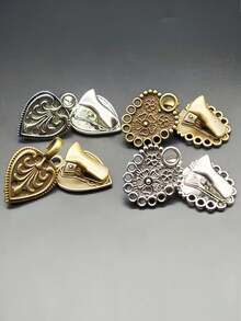 4pcs Alloy Shawl Clips, Sweater Clips, Scarf Clips. Suitable For Cardigans, Shawls, Scarves, Dresses, Etc. No Sewing Required. Simple And Practical, Retro, Elegant And Fashionable