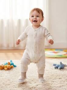 Baby Toddler First Walker Sock Shoes Soft Sole Anti-Slip Knit High Top Plaid Walking Shoes For Boys Girls - Pink - View 2