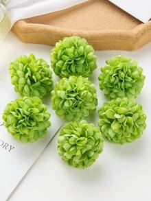 1/10/30/500顆人造繡球花球 DIY材料 派對裝飾 婚禮、居家、餐廳、臥室、婚禮裝飾、春季裝飾、窗戶裝飾、花瓶裝飾、戶外花園、情人節裝飾、新年裝飾 - 綠色 - 查看 5