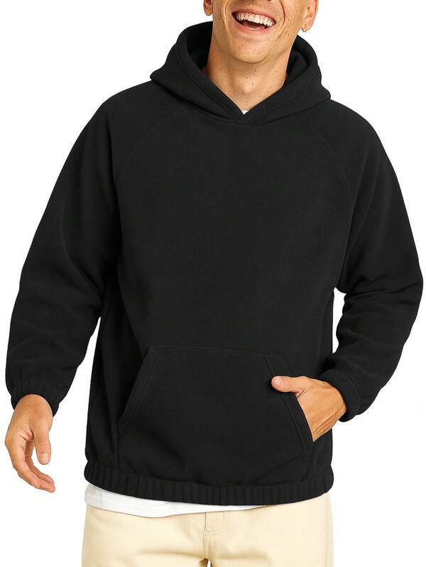 1 Stück Herren Fleece Hoodie Sweatshirt, geeignet für Fitness, Laufen, Outdoor-Sport und Lässig Bekleidung